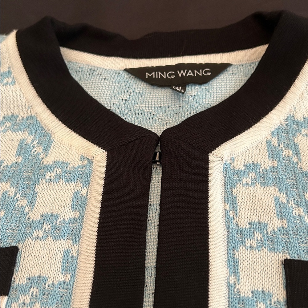 Ming Wang Houndstooth Knit Jacket - image 4